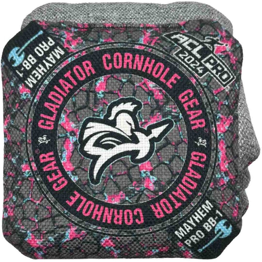 Gladiator Cornhole Gear 2024 Mayhem Pro Bags (4) & Sidekick carrying case